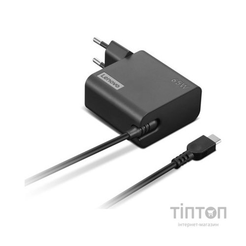 Блок живлення до ноутбуку Lenovo 65W, USB Type-С, wall mount (4X21L54610)