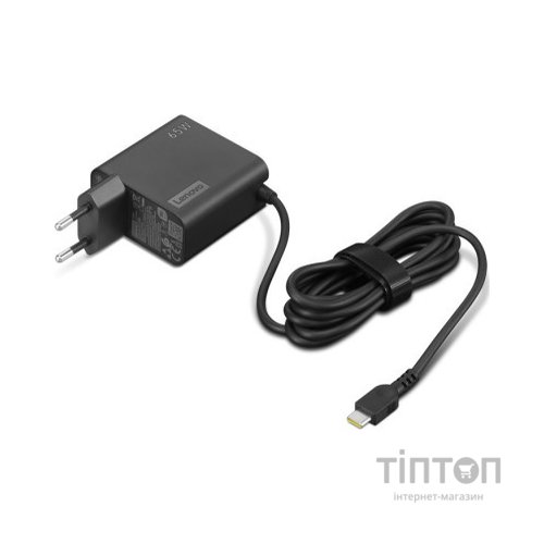 Блок живлення до ноутбуку Lenovo 65W, USB Type-С, wall mount (4X21L54610)