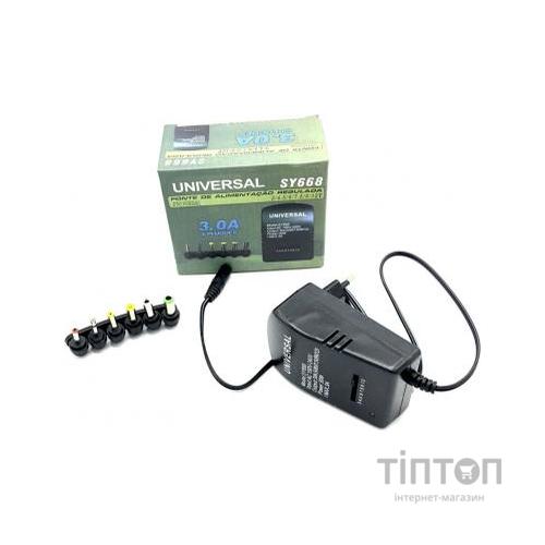 Блок живлення до ноутбуку Merlion 30W Universal, ручн. регулировка, 6 Г-обр. разъемов (FLY668)