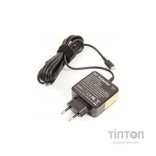 Блок живлення до ноутбуку PowerPlant 45W Type-C 20V, 2.25A
