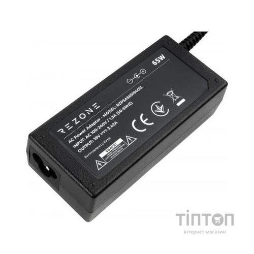 Блок живлення до ноутбуку Rezone ASUS 65W 19V 3,42A 4.0 *1.35 (RZPSAS65194013)