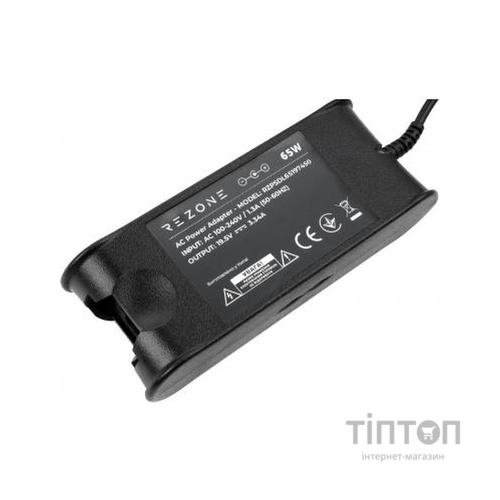 Блок живлення до ноутбуку Rezone DELL 65W 19.5V 3.34A 7.4*5.0 (RZPSDL65197450)