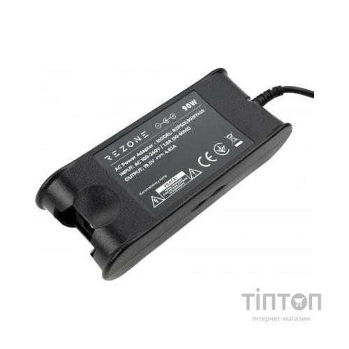 Блок живлення до ноутбуку Rezone DELL 90W 19.5V 4.62A 7.4*5.0 (RZPSDL90197450)