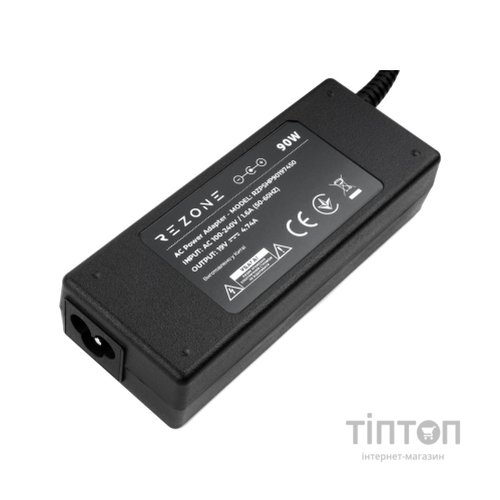 Блок живлення до ноутбуку Rezone HP 90W 19V 4.74A 7.4*5.0 (RZPSHP90197450)