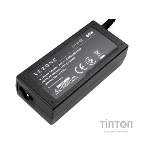 Блок живлення до ноутбуку Rezone Samsung 60W 19V 3.16А 5.5*3.0 (RZPSSM60195530)