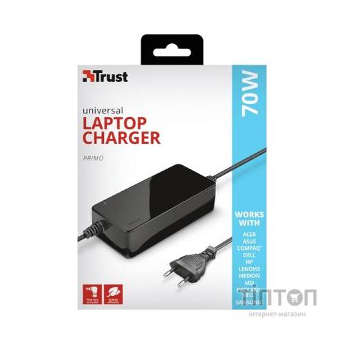 Блок живлення до ноутбуку Trust Primo 70W-19V Universal Laptop Charger (22141_TRUST)