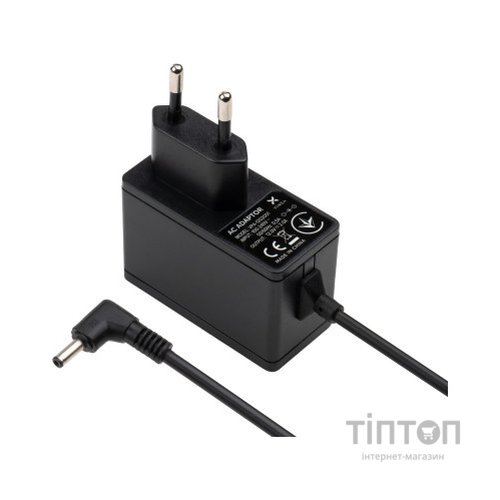 Блок живлення до ноутбуку Vinga 24W 12V 2.0А роз'єм 3.4*1.3, wall mount (VPA-1202001)
