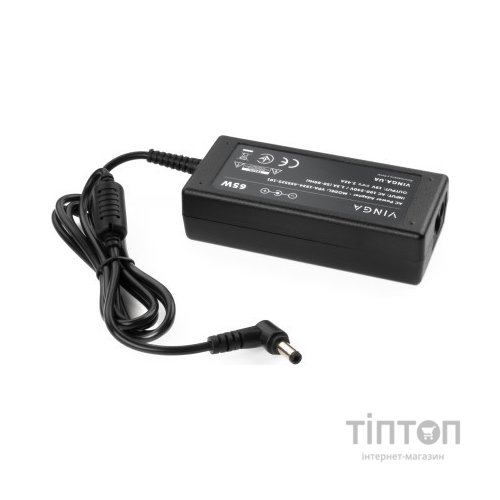 Блок живлення до ноутбуку Vinga ASUS 65W 19V 3,42A 5.5*2.5 (VPA-1934-AS5525-101)