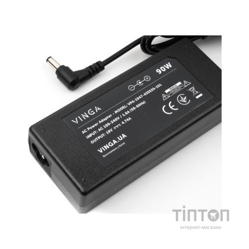 Блок живлення до ноутбуку Vinga ASUS 90W 19V 4.74A 5.5*2.5 (VPA-1947-AS5525-101)