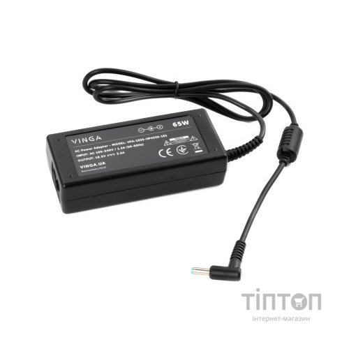 Блок живлення до ноутбуку Vinga HP 65W 18.5V 3.5А 4.5*3.0 (VPA-1835-HP4530-101)