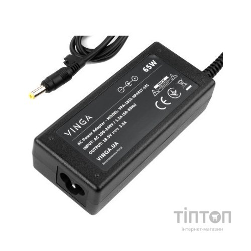 Блок живлення до ноутбуку Vinga HP 65W 18.5V 3.5А 4.8*1.7 (VPA-1835-HP4817-101)