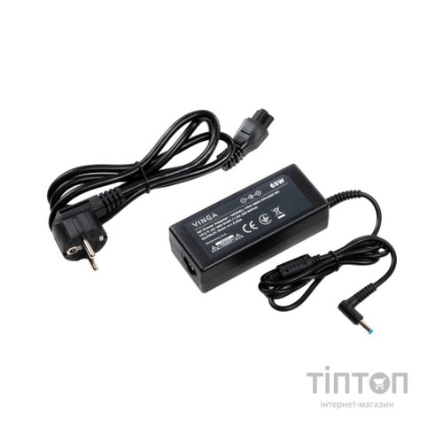 Блок живлення до ноутбуку Vinga HP 65W 19.5V 3.33А 4.5*3.0 (VPA-1953-HP4530-101)