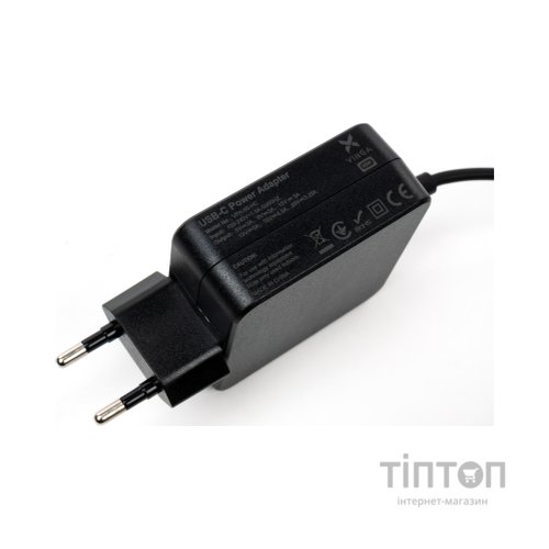 Блок живлення до ноутбуку Vinga HP 65W 5V3A/9V3A/12V5A/15V4.3A/20V3.25A USB-C (VPA-65-H-C)