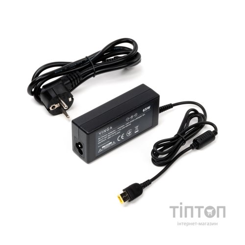 Блок живлення до ноутбуку Vinga Lenovo 65W 20V 3.25А square with pin (VPA-2032-LNSQ01-101)