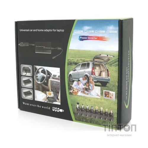 Блок живлення до ноутбуку Voltronic 100W Universal + Auto(12V), ручн. регулювання, 8 роз'ємів (34818 / YT-YBBP/100W)