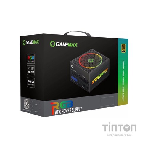 Блок живлення Gamemax 1050W 80 Gold ARGB (RGB-1050 PRO)