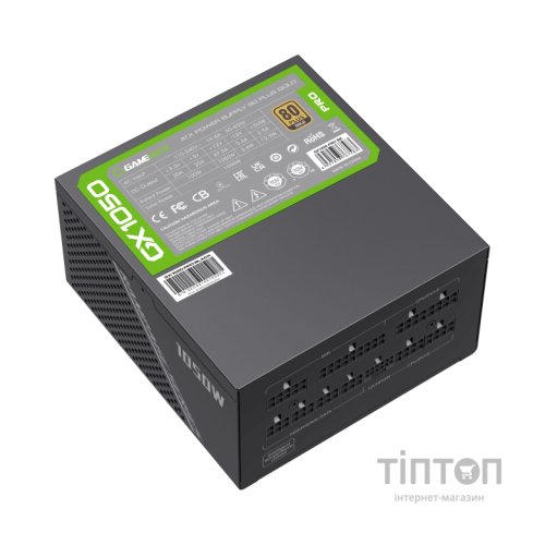 Блок живлення Gamemax 1050W (GX-1050 PRO BK (ATX3.0 PCIe5.0)