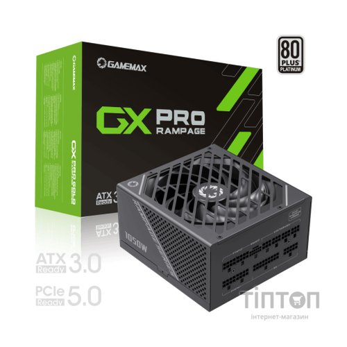 Блок живлення Gamemax 1050W (GX-1050 PRO BK (ATX3.0 PCIe5.0)