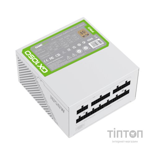 Блок живлення Gamemax 1050W (GX-1050 PRO WT (ATX3.0 PCIe5.0)
