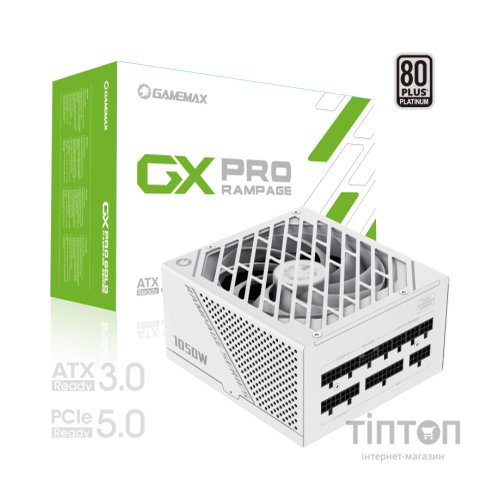 Блок живлення Gamemax 1050W (GX-1050 PRO WT (ATX3.0 PCIe5.0)