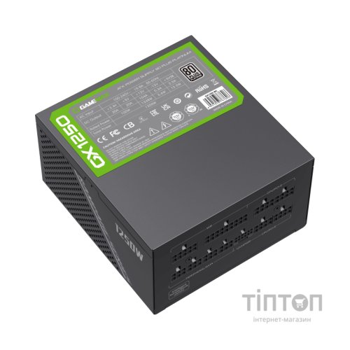 Блок живлення Gamemax 1250W (GX-1250 PRO BK (ATX3.0 PCIe5.0)