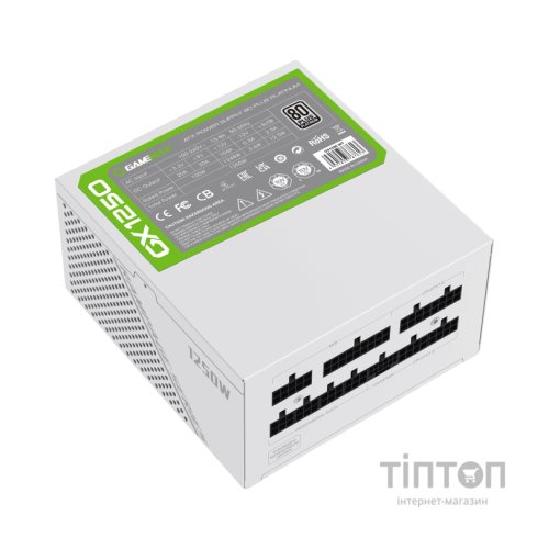 Блок живлення Gamemax 1250W (GX-1250 PRO WT (ATX3.0 PCIe5.0)