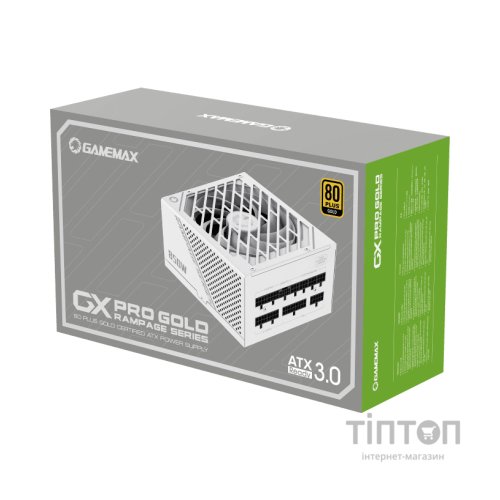 Блок живлення Gamemax 1250W (GX-1250 PRO WT (ATX3.0 PCIe5.0)