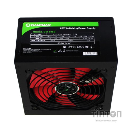 Блок живлення GAMEMAX 500W (GM-500B)