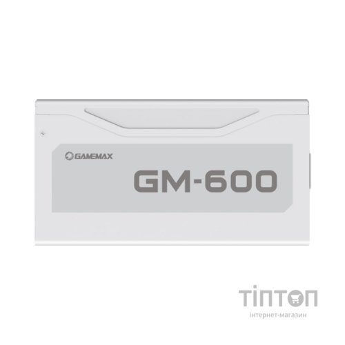 Блок живлення Gamemax 600W GM-600 Modular white (GM-600 Modular white)
