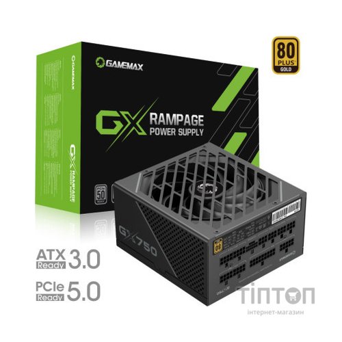 Блок живлення Gamemax 750W (GX-750 PRO BK (ATX3.0 PCIe5.0))
