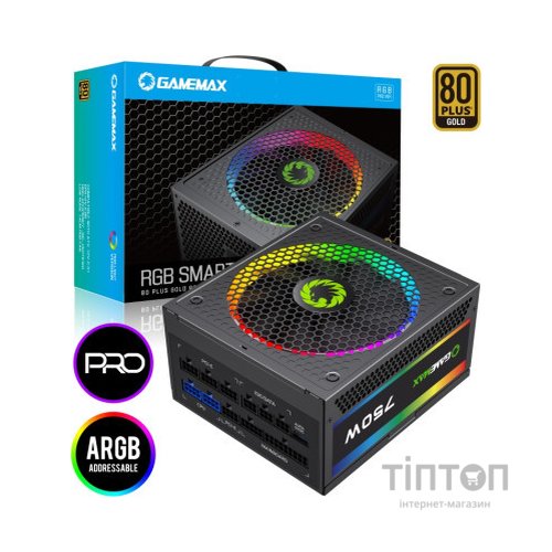 Блок живлення Gamemax 750W (RGB-750 PRO)