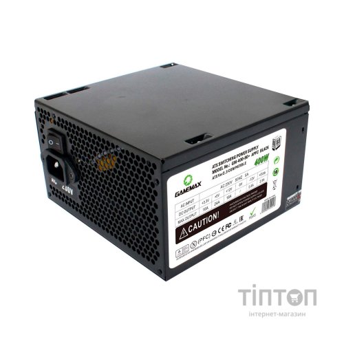 Блок живлення Gamemax GM-400-80+APFC Black