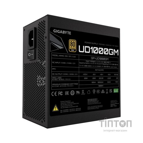 Блок живлення GIGABYTE 1000W (GP-UD1000GM)