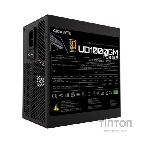Блок живлення GIGABYTE 1000W (GP-UD1000GM PG5)