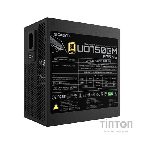 Блок живлення GIGABYTE 750W (GP-UD750GM PG5 V2)