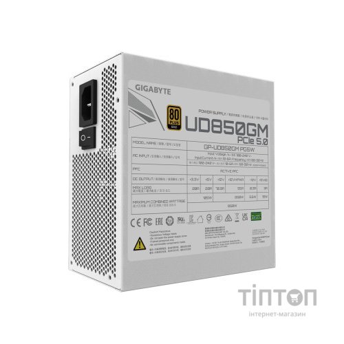 Блок живлення GIGABYTE 850W (GP-UD850GM PG5W)