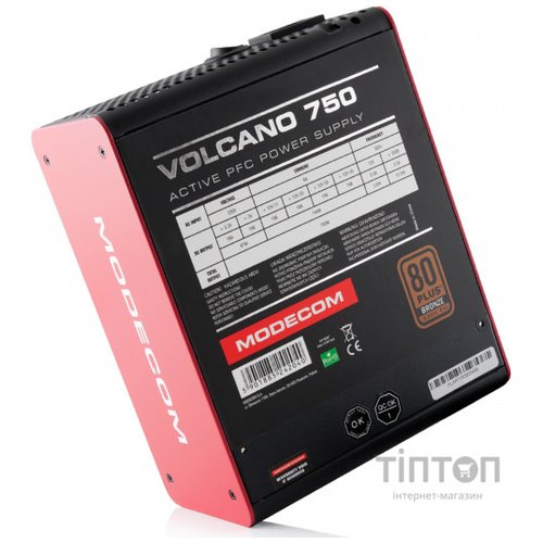 Блок живлення Modecom 750W VOLCANO (ZAS-MC85-SM-750-ATX-VOLCA)