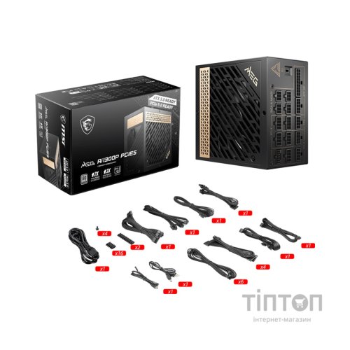 Блок живлення MSI 1300W (MEG AI1300P PCIE5)