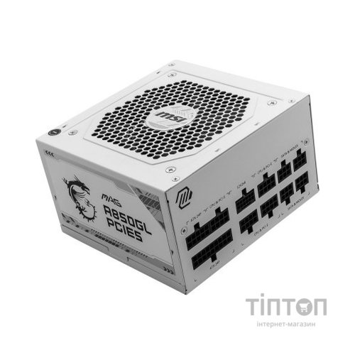 Блок живлення MSI 850W (MAG A850GL PCIE5 WHITE)