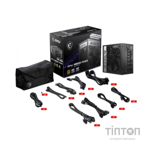 Блок живлення MSI 850W (MPG A850G PCIE5)