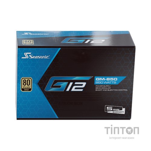 Блок живлення Seasonic 850W G12 GM-850 GOLD (A851GMAFH)