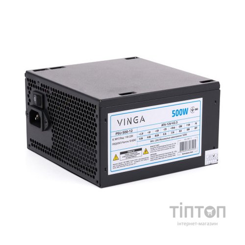Блок живлення Vinga 500W (PSU-500-12)