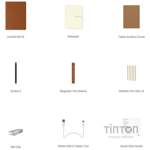 Блокнот Huion Note X10 Brown