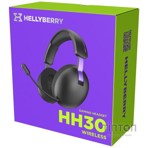 Bluetooth-гарнiтура Hator Hellyberry HH30 Wireless Black/Violet (HH30_wireless_BV)