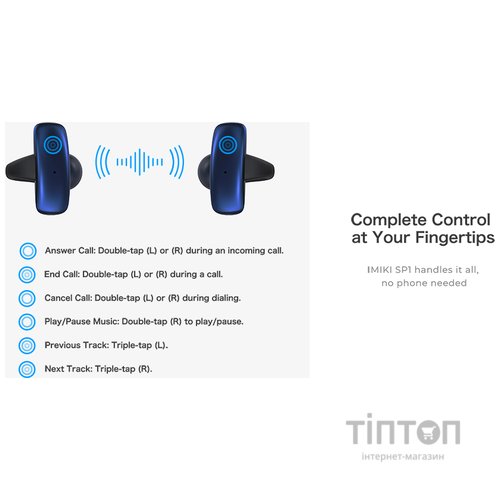 Bluetooth-гарнітура iMiki SP1 Black