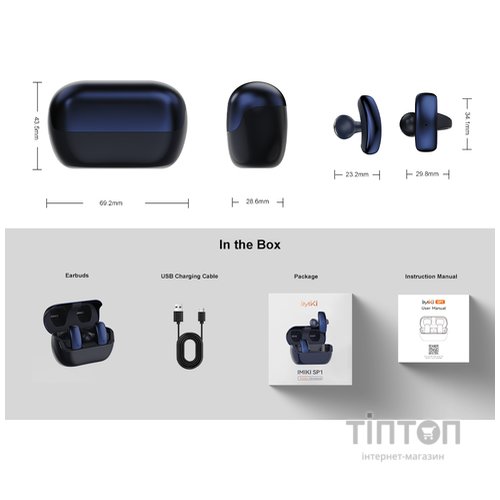 Bluetooth-гарнітура iMiki SP1 Blue