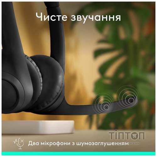 Bluetooth-гарнітура Logitech Zone 300 Wireless Black (981-001407)