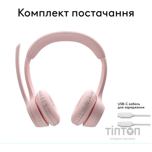 Навушники Logitech Zone 300 Bluetooth Off-White (981-001417)