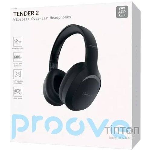 Bluetooth-гарнітура Proove Tender 2 APP Black (HPTR2001AP01)