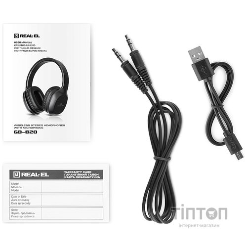 Bluetooth-гарнітура REAL-EL GD-820 Black